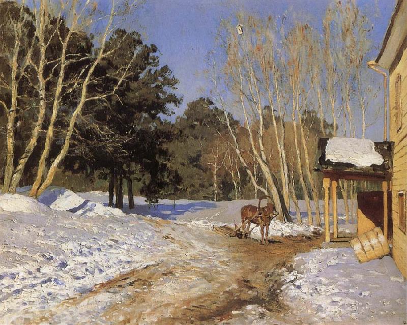 Isaac Levitan March oil painting picture